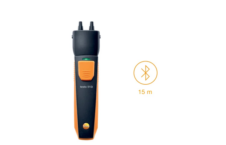 testo 510i - differential pressure measuring instrument with smartphone operation